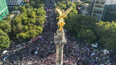La “marcha histórica” de López Obrador en la Ciudad de México