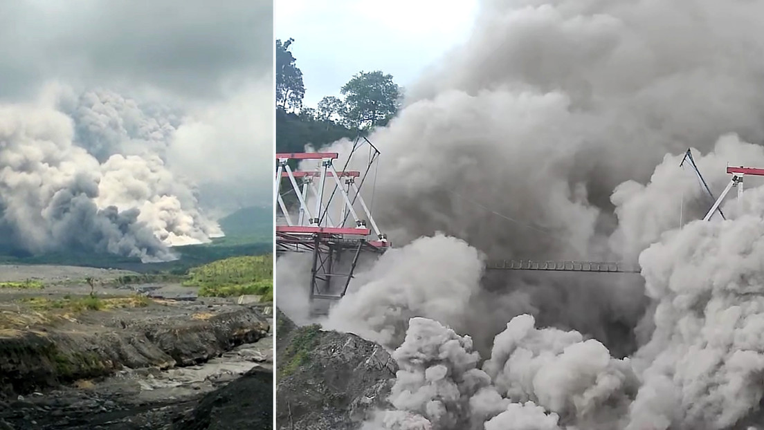 El volcán Semeru entra en erupción en la isla indonesia de Java
