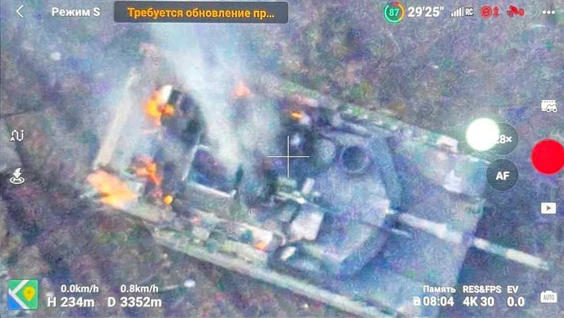 Reportan la destrucción de un primer tanque estadounidense Abrams en el conflicto ucraniano