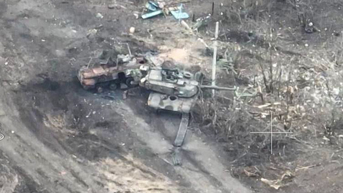 Reportan que otro tanque Abrams fue alcanzado por las fuerzas rusas