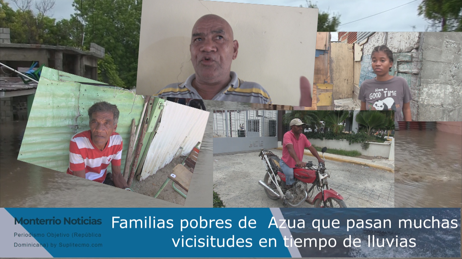 VIDEO: Familias pobres en Azua sufren muchas vicisitudes en temporada de lluvia