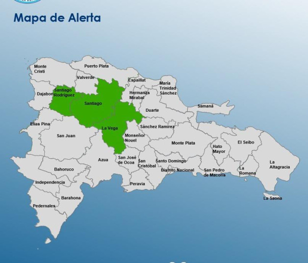 Mantienen tres provincias bajo alerta por vaguada