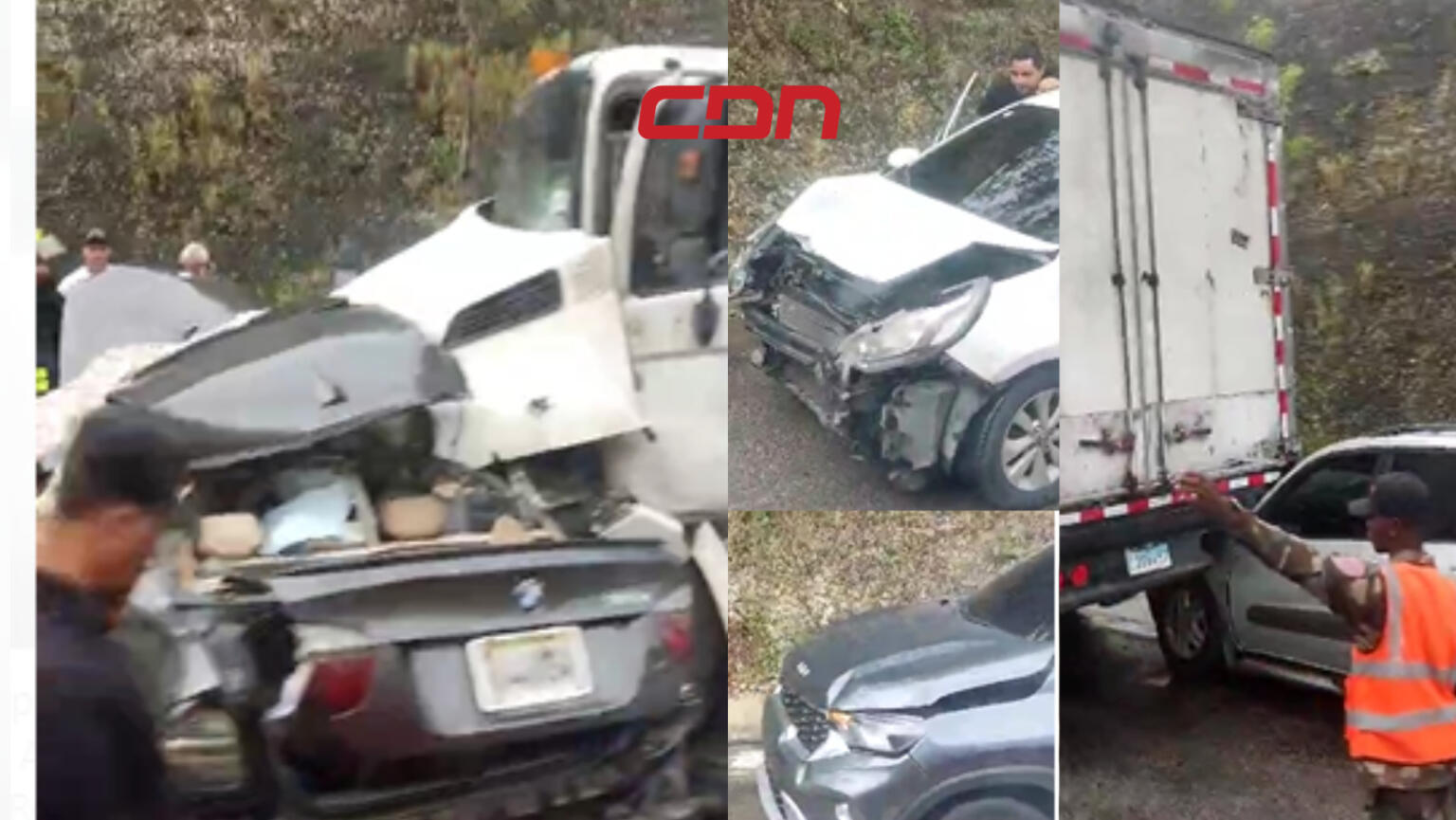 Un muerto y varios heridos en triple accidente en Autopista del Coral