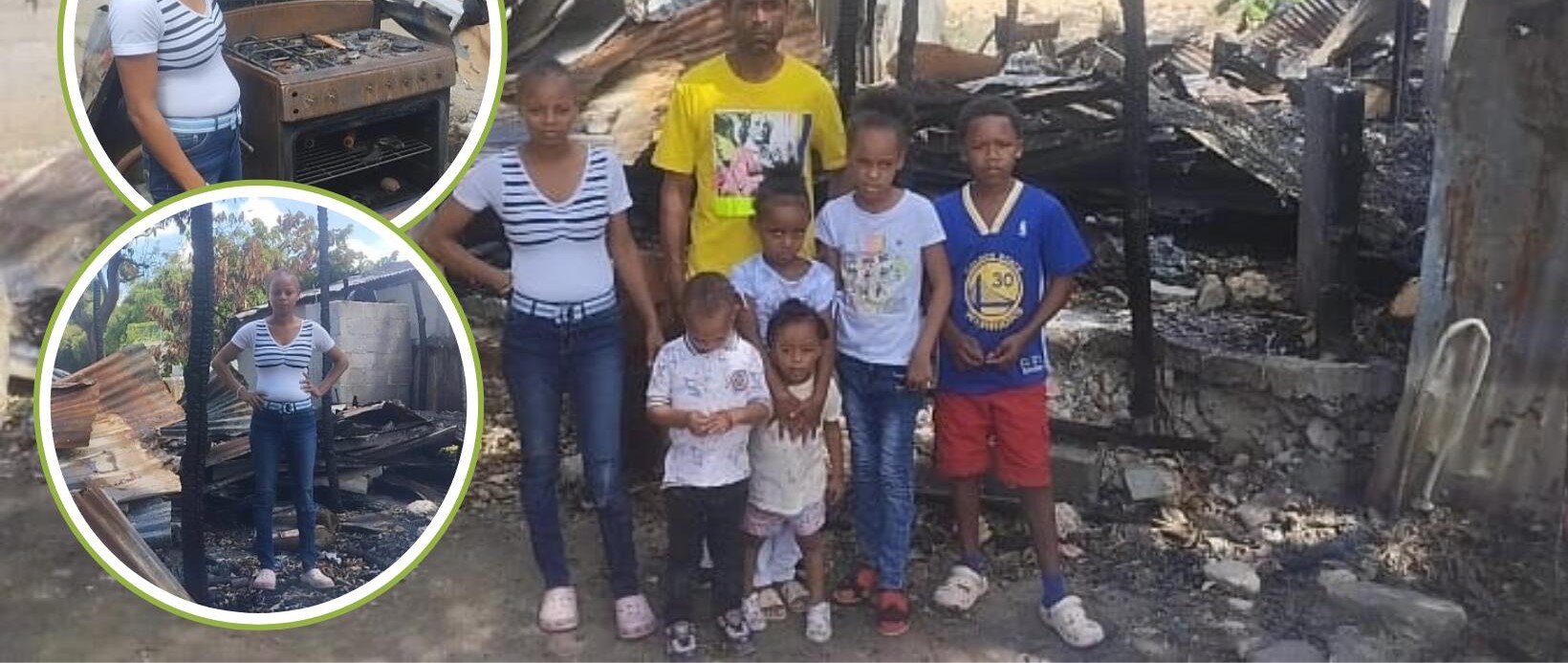 Familia destrozada en incendio pide ayuda del Gobierno