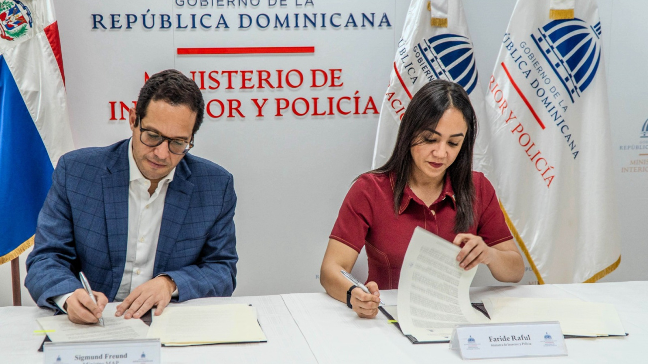 Ministerio de Interior y Policía suscribe acuerdo con el de Administración Pública para implementar un Sistema de Monitoreo en Seguridad Pública