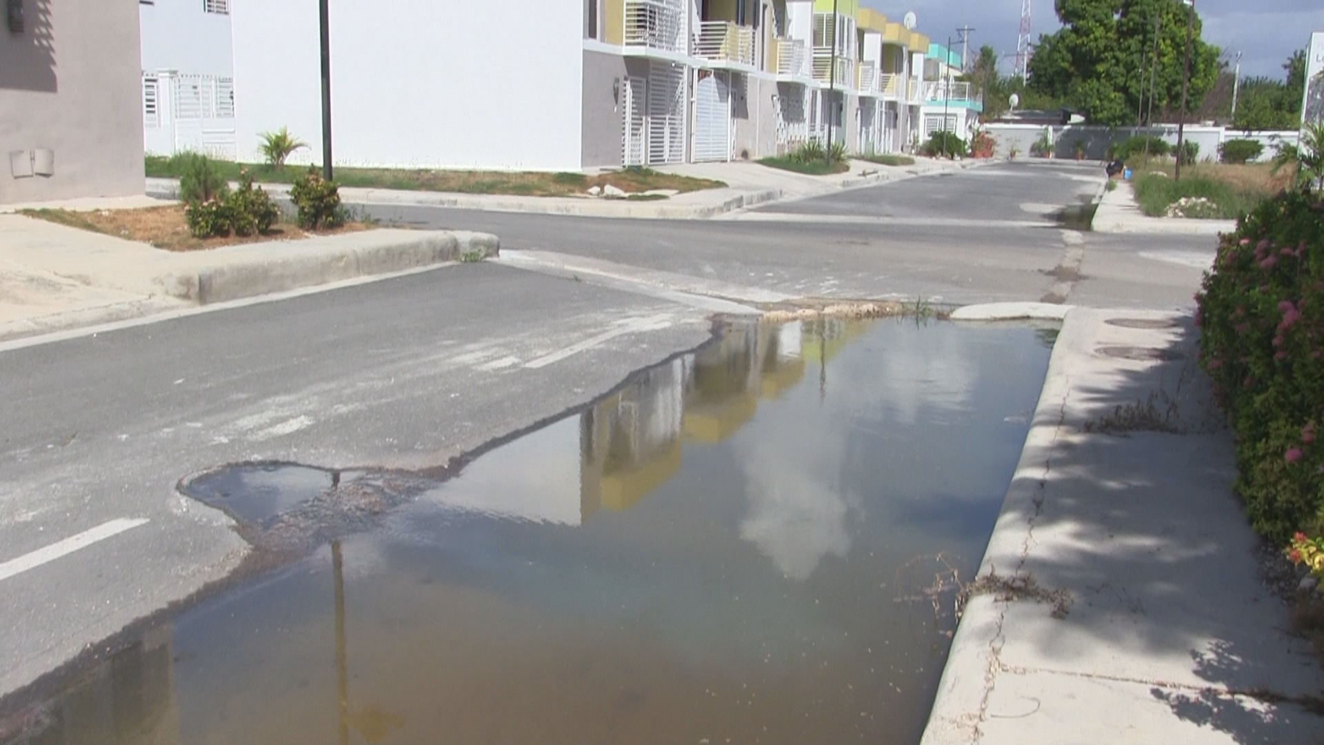 VIDEO: Denuncian desechos cloacales del residencial Don Marcelo ponen en peligro salud de moradores