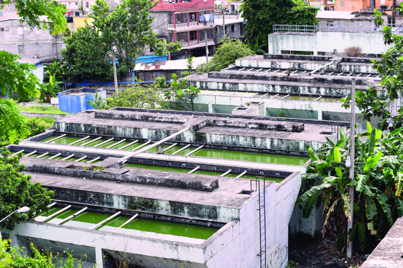 Planta de tratamiento de agua fuera de servicio desde hace dos años