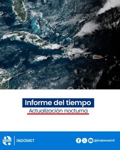 Indomet pronostica incremento de las lluvias en las próximas horas