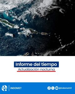 Vaguada provoca aguaceros y tormentas eléctricas en varias provincias del país
