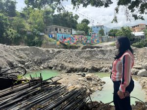 Senadora Lía Díaz destaca reinicio de los trabajos del puente de Guayabal y reafirma seguimiento permanente a la obra