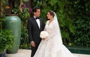 Omar Fernández y Alexia Rubio sellan su unión matrimonial en emotiva ceremonia religiosa en la Ciudad Colonial