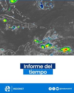 Onda tropical y vaguada provocarán chubascos aislados y aguaceros moderados en varias provincias del país