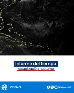 Indomet pronostica cielo despejado y algunos chubascos aislados en varias provincias