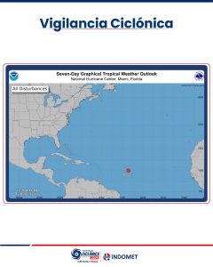 Dolly degenera en activa onda tropical y mantiene vigilancia sobre el Atlántico