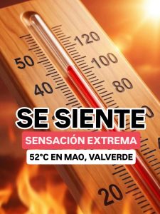 Sensación térmica alcanza hasta 52 °C en zona de República Dominicana