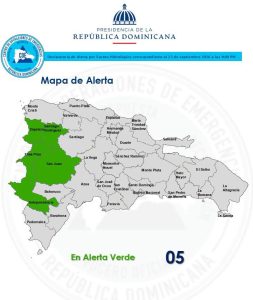 COE coloca cinco provincias en alerta verde por condiciones de prealerta hidrológica