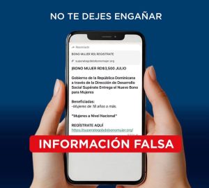 Supérate desmiente información sobre supuesto “Bono Mujer” y alerta a la ciudadanía